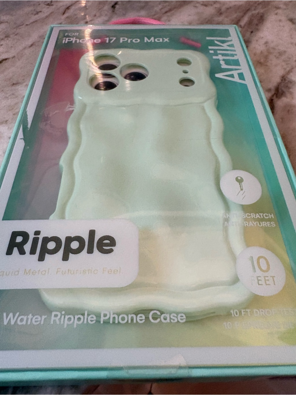 Artikl Ripple 3d Water Ripple Iphone 17 Pro Max Case - Light Green Nwt — image 2 of 4
